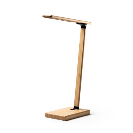 Lampe de table bambou chargeur 10W MARSAL personnalisée | Promenoch