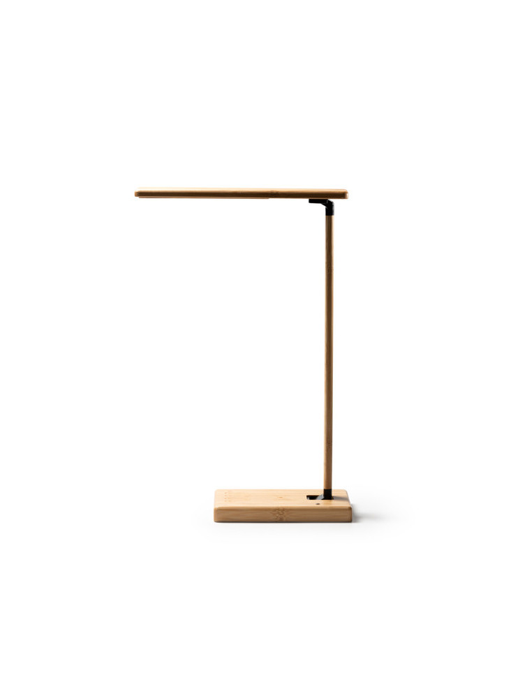 Lampe de table bambou chargeur 10W MARSAL personnalisée | Promenoch