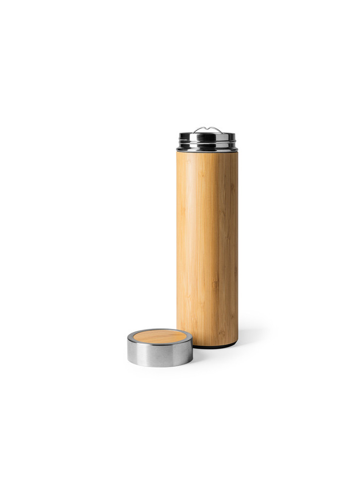 Thermos inox bambou KINATA personnalisé | Promenoch