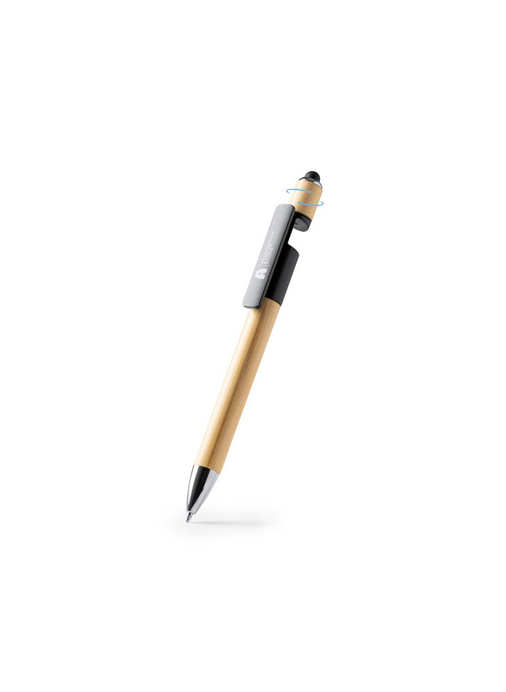 Stylo bille bambou multifonction HETING BL1768 personnalisé | Promenoc