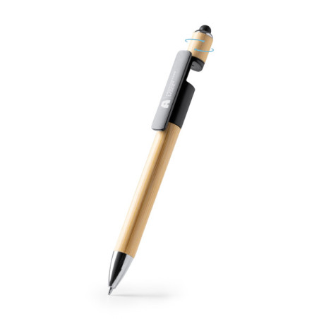 Stylo bille bambou multifonction HETING BL1768 personnalisé | Promenoc