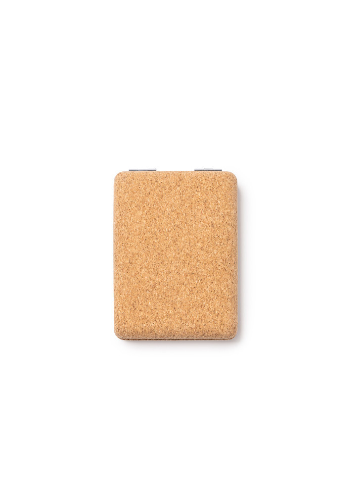 Miroir de poche liège personnalisé SANTIS ES1143 | Promenoch