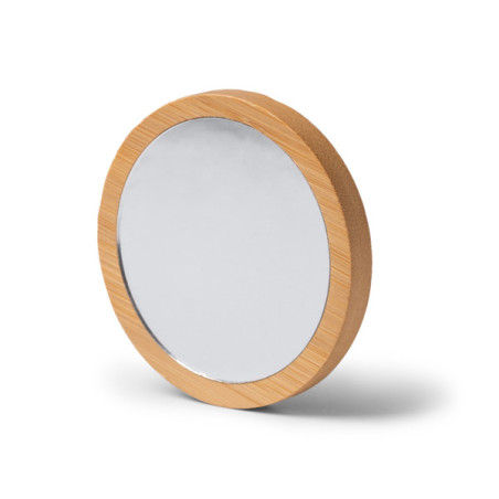 Miroir de poche Bambou MONDO Personnalisé | Promenoch