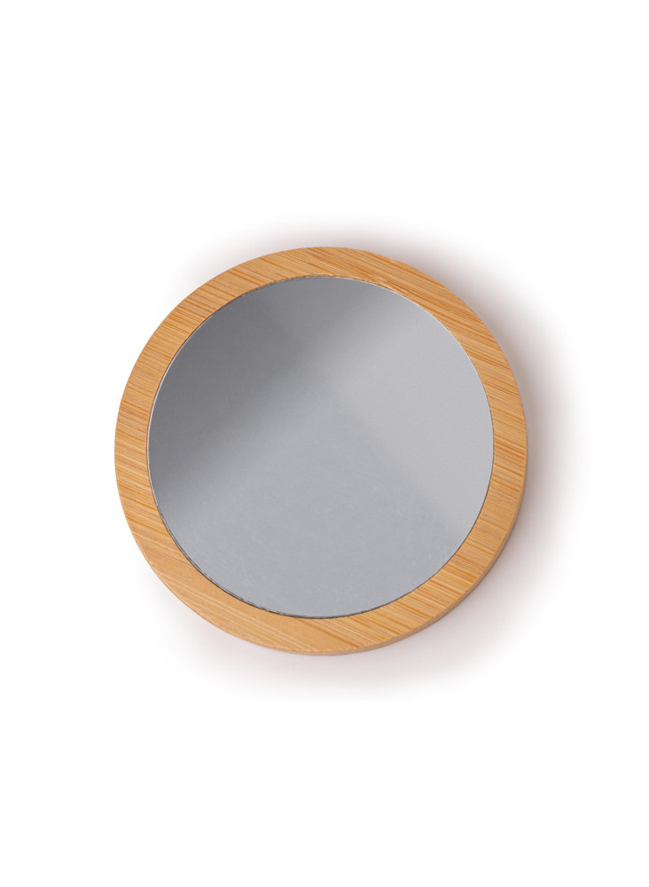 Miroir de poche Bambou MONDO Personnalisé | Promenoch