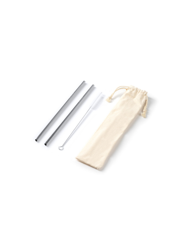 Pailles Inox MALOW MD4077 - 2 pièces personnalisées | Promenoch