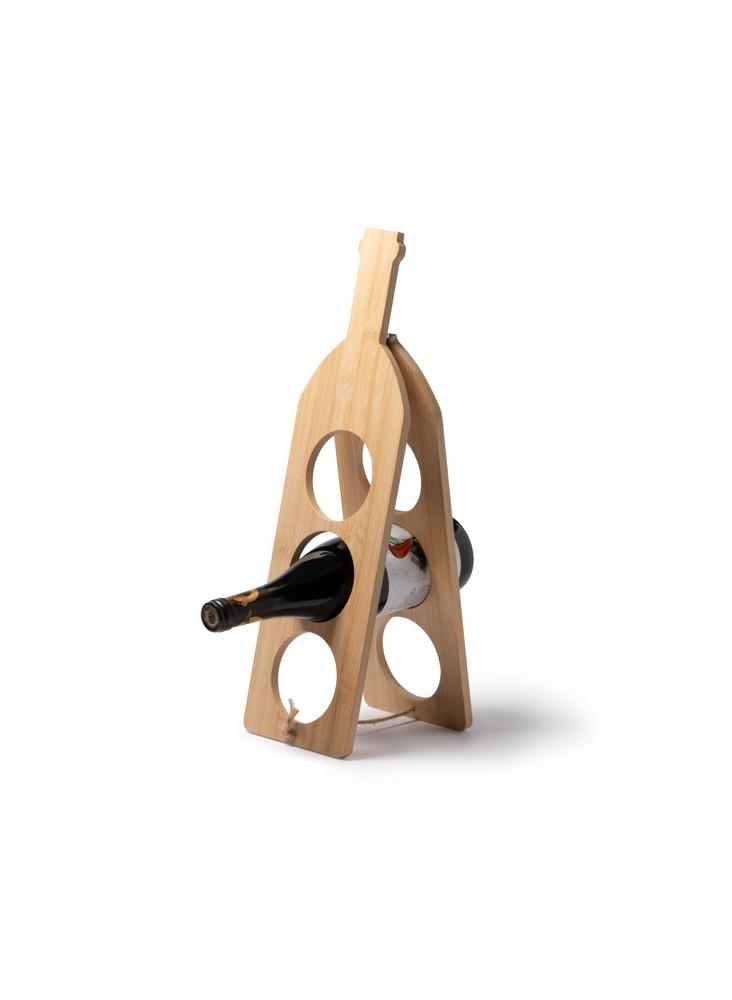 Porte-bouteilles Bambou 3 places ALSAC MJ1134 Personnalisé | Promenoch