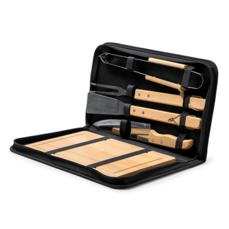 Ensemble Barbecue Personnalisé WEBEK - Set 4 ustensiles | Promenoch