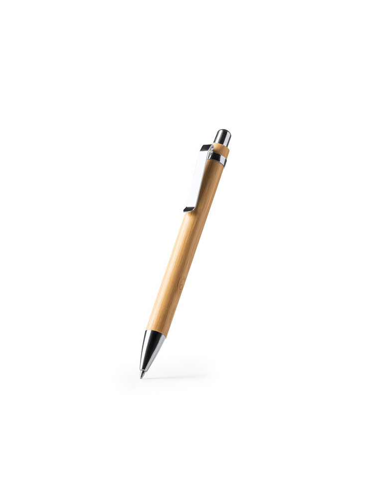 Stylo bille bambou bouton-poussoir DAVOS personnalisé | Promenoch