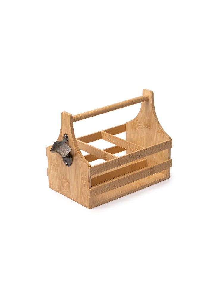 Porte-bouteille Bambou avec Décapsuleur GUTI Personnalisé | Promenoch