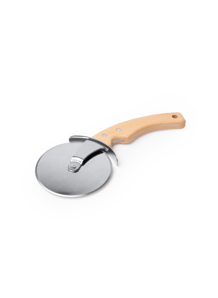 Coupe-pizza manche bois beige ZANETI MJ2020 personnalisé | Promenoch