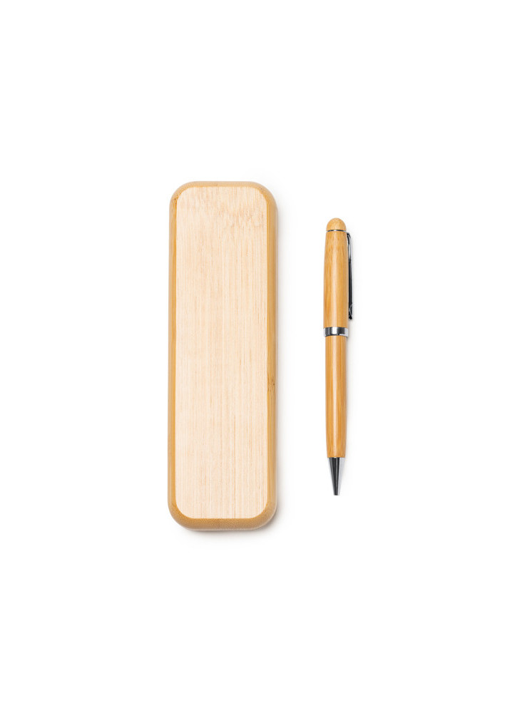 Stylo bille bambou BODONI Personnalisé | Promenoch