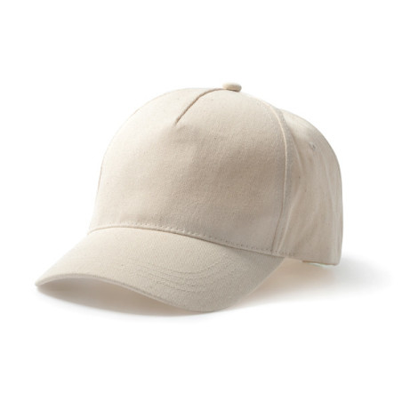 Casquette 5 pans beige personnalisée TARVOS GO7024 | Promenoch