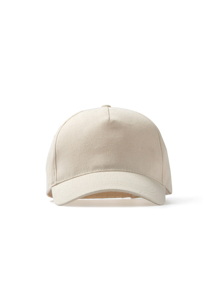 Casquette 5 pans beige personnalisée TARVOS GO7024 | Promenoch