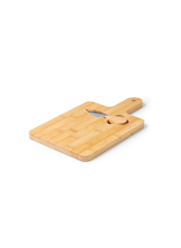 Planche à découper Bambou avec Couteau BRIE Personnalisée | Promenoch