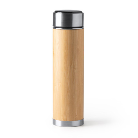 Thermos inox 480 ml bambou CEDRO TE4206 Personnalisé | Promenoch