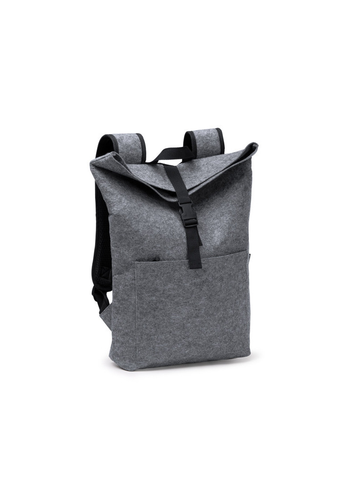 Sac à dos avec rabat en feutre recyclé TAIPEI personnalisé