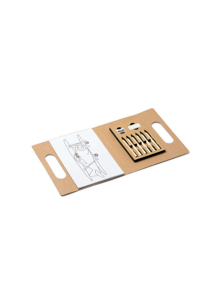 Kit coloriage enfant beige RESOL personnalisé | Promenoch