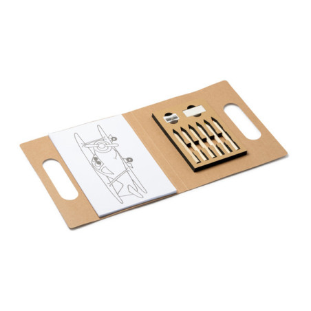 Kit coloriage enfant beige RESOL personnalisé | Promenoch