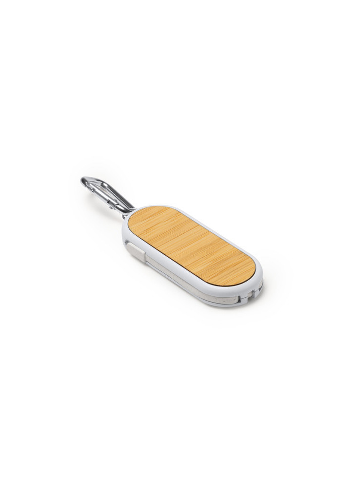 Câble de charge 5-en-1 bambou DIONE personnalisé | Promenoch