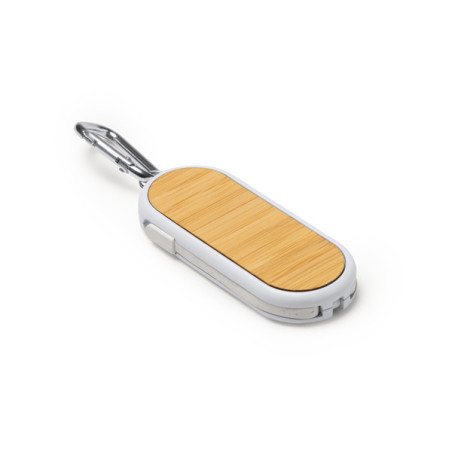 Câble de charge 5-en-1 bambou DIONE personnalisé | Promenoch