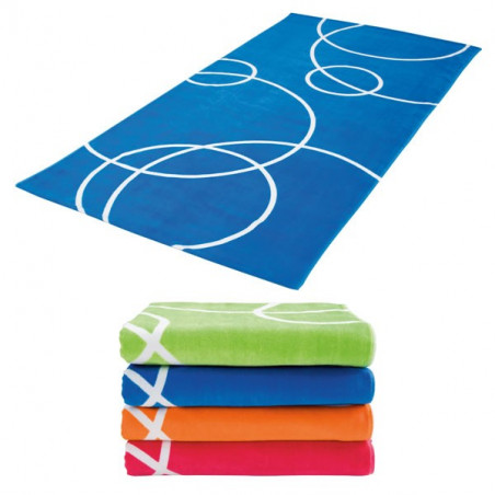 Grande serviette plage publicitaire