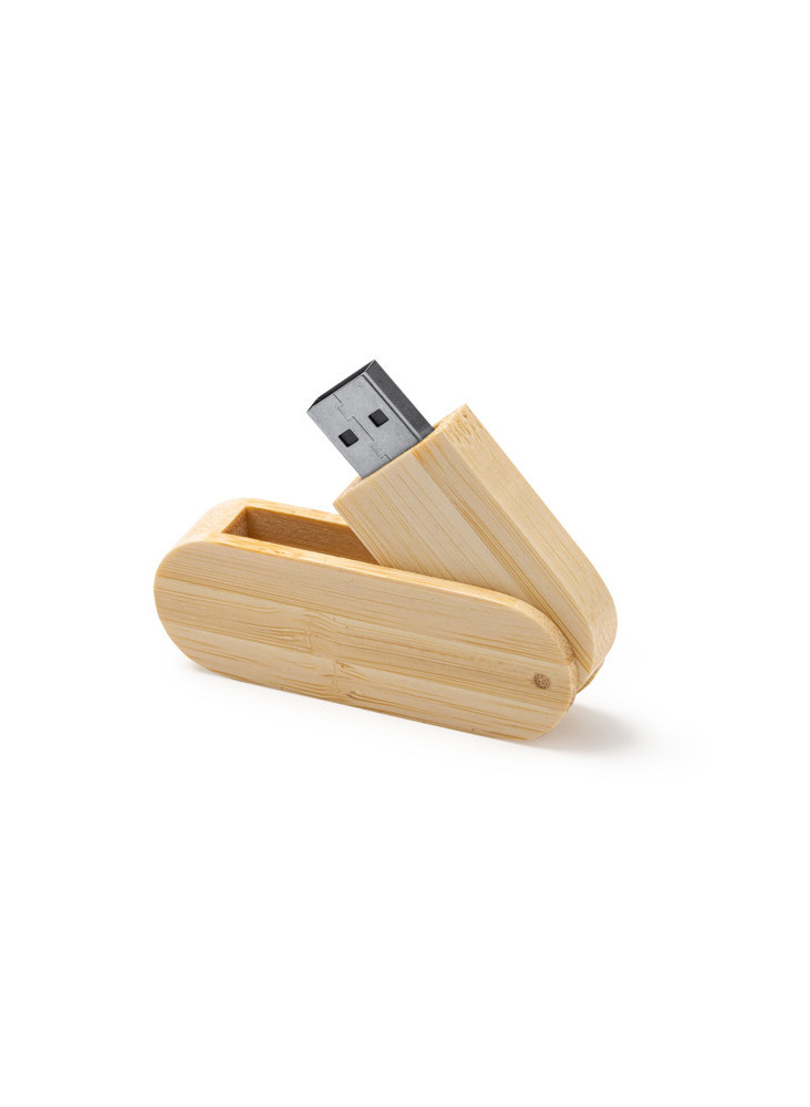 Clé USB bois ovale GUDAR 100% personnalisé