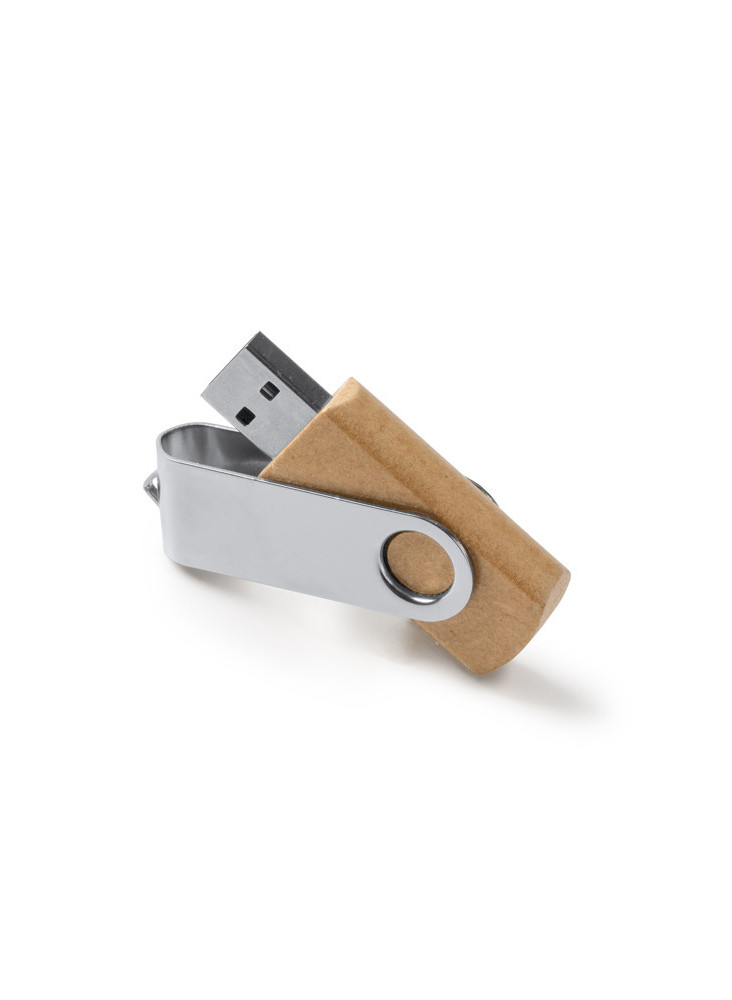 Clé USB bois et métal VIBO publicitaire pas cher