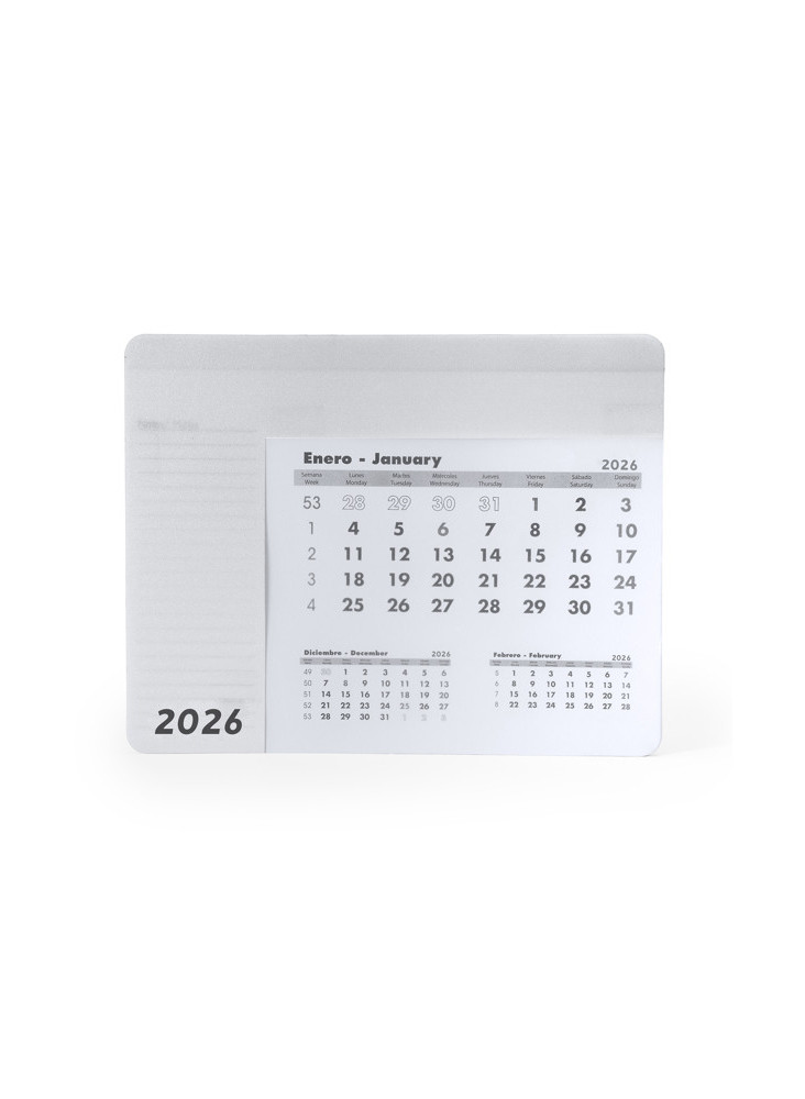 Tapis de souris calendrier personnalisé SERBAL | Promenoch
