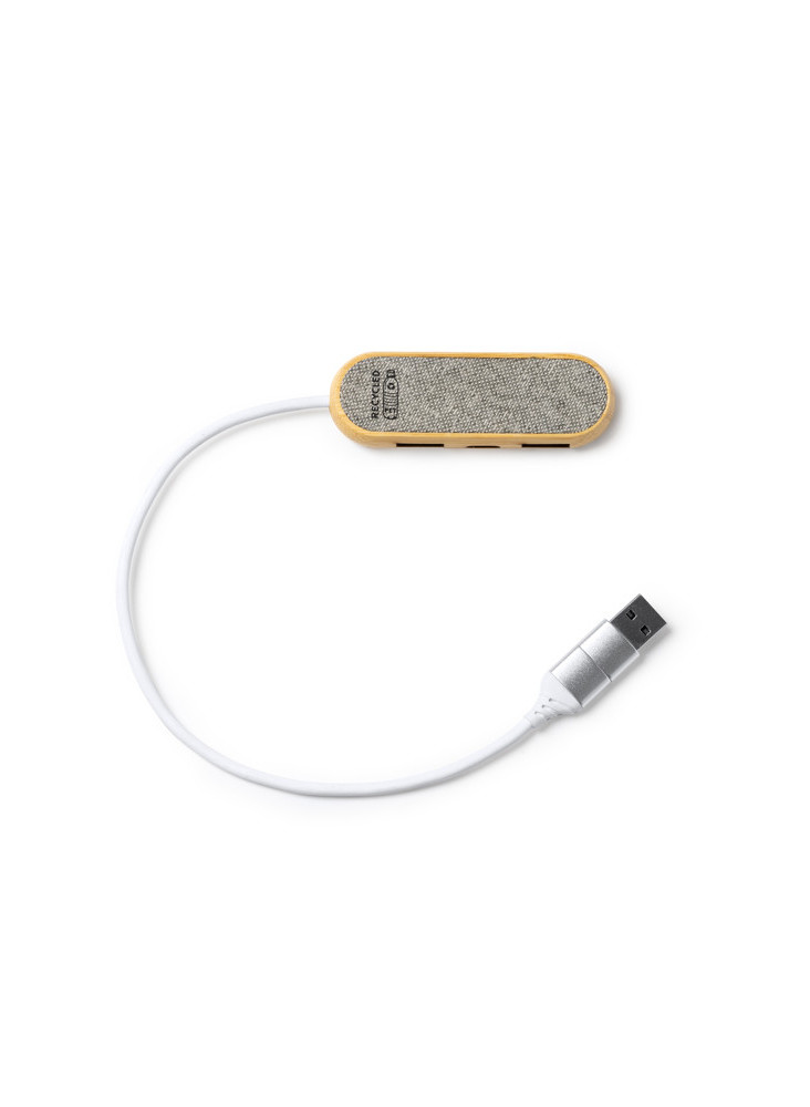 Hub USB Bambou et RPET IA3039 Personnalisé | Promenoch