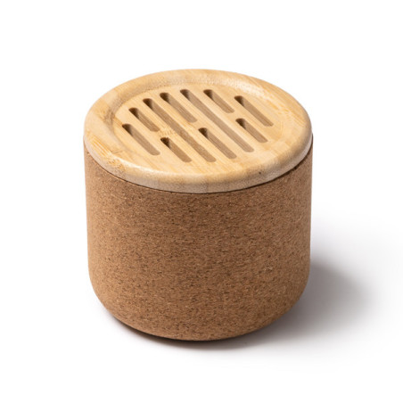 Enceinte Bluetooth bambou et liège YAMO Personnalisée | Promenoch