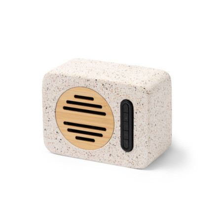 Enceinte Bluetooth Terrazzo & Bambou MILER Personnalisée | Promenoch
