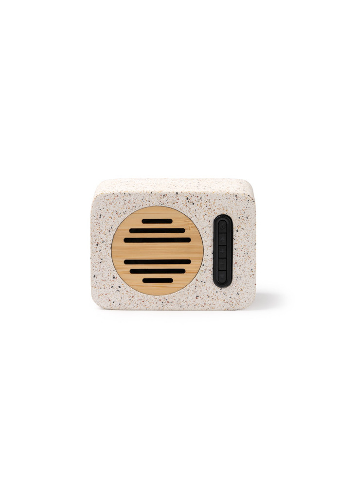 Enceinte Bluetooth Terrazzo & Bambou MILER Personnalisée | Promenoch