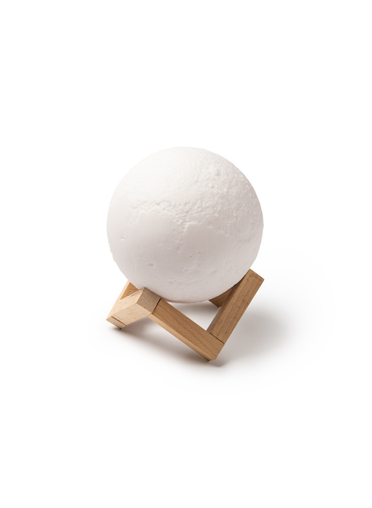 Haut-parleur Bluetooth Lampe Bois MOON Personnalisé | Promenoch