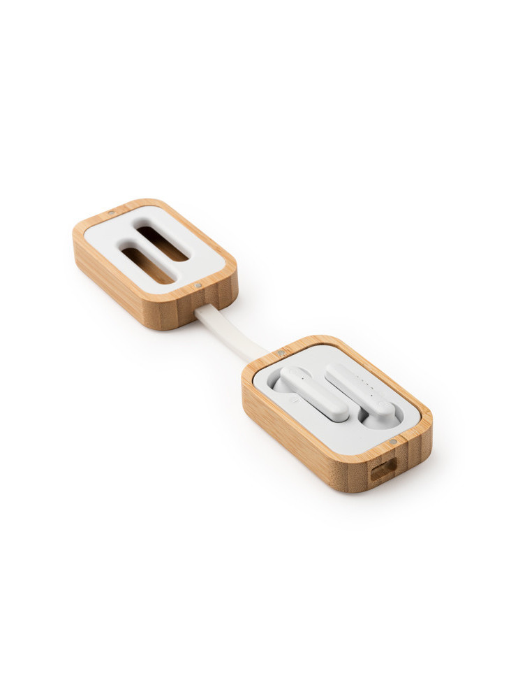 Écouteurs Bluetooth Bambou BLUES (IA3026) Personnalisés | Promenoch
