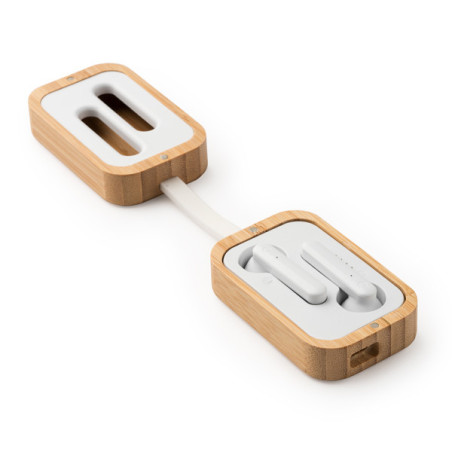 Écouteurs Bluetooth Bambou BLUES (IA3026) Personnalisés | Promenoch