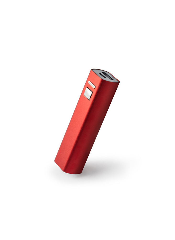 Power bank Aluminium Recyclé 2 600 mAh BONY Personnalisé | Promenoch