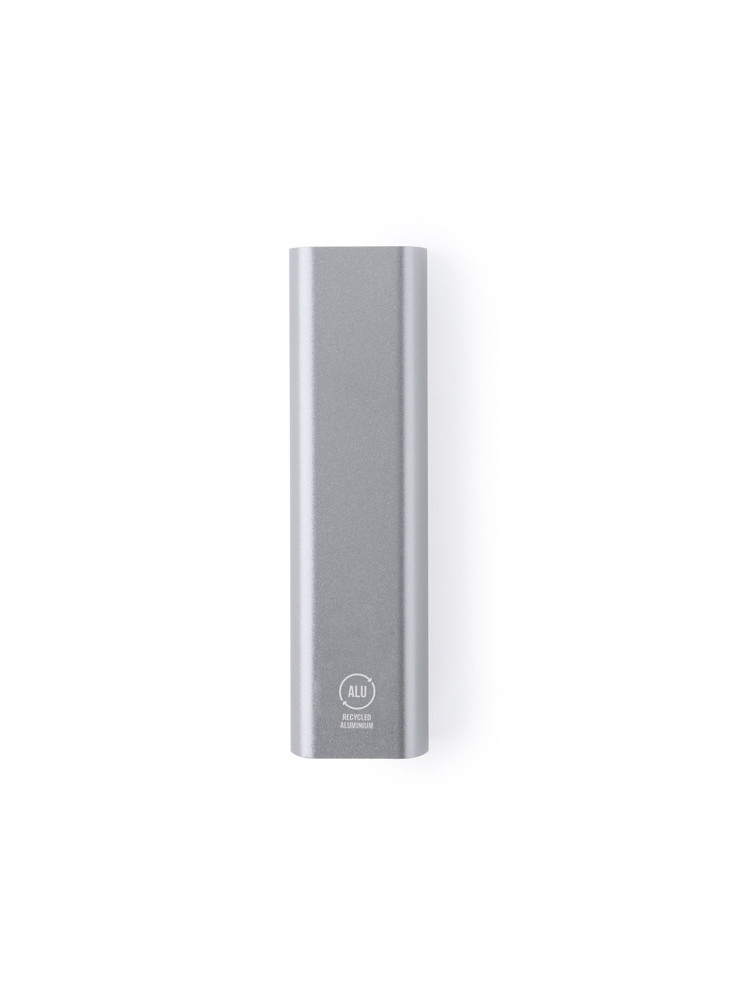 Power bank Aluminium Recyclé 2 600 mAh BONY Personnalisé | Promenoch