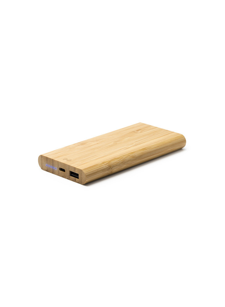 Power bank 6000 mAh boîtier bambou MISTY Personnalisé | Promenoch