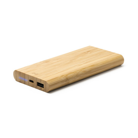 Power bank 6000 mAh boîtier bambou MISTY Personnalisé | Promenoch