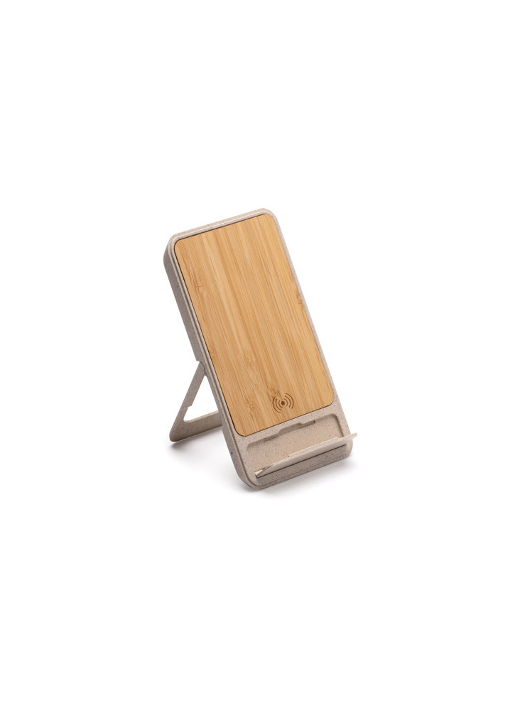 Chargeur sans fil Bambou VINI CR1051 personnalisé | Promenoch