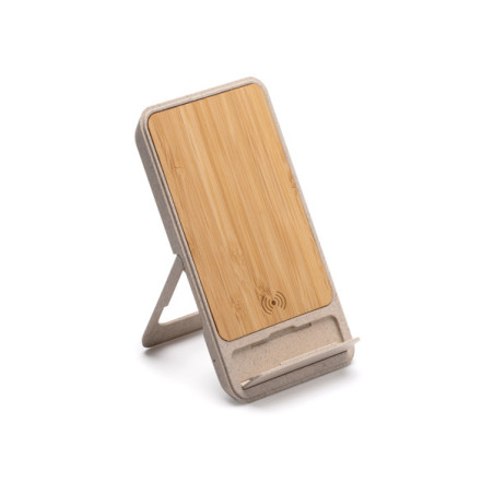 Chargeur sans fil Bambou VINI CR1051 personnalisé | Promenoch