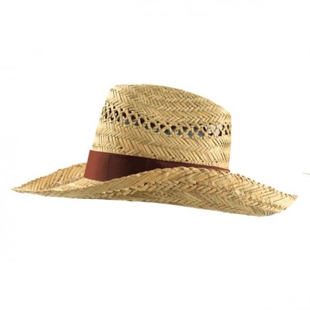 Chapeau CowBoy en paille publicitaire