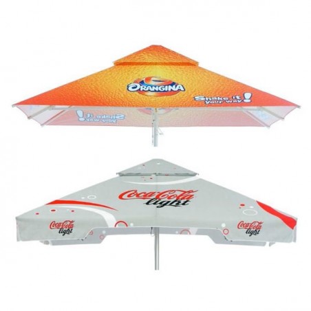 Grand Parasol Carré publicitaire