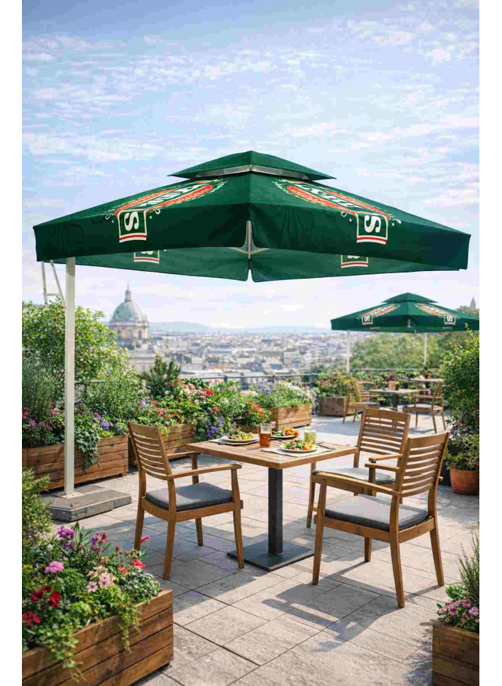 Parasol Décentrés publicitaire