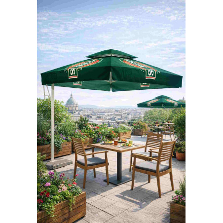 Parasol Décentrés publicitaire