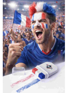 Maquillage supporter publicitaire