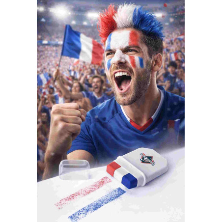 Maquillage supporter publicitaire