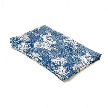 Paréo Copacabana Coton blanc et bleu promotionnel