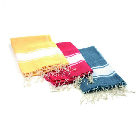 Paréo coloré avec franges personnalisé