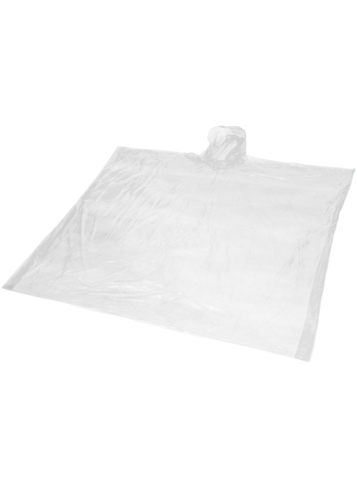 Poncho jetable pour la pluie avec pochette de rangement Ziva